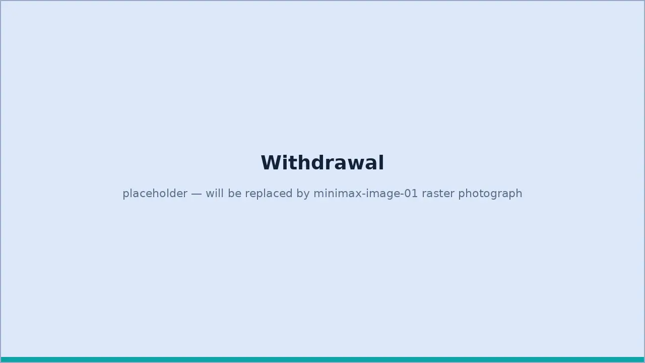 A withdrawal screen showing pending and completed rows