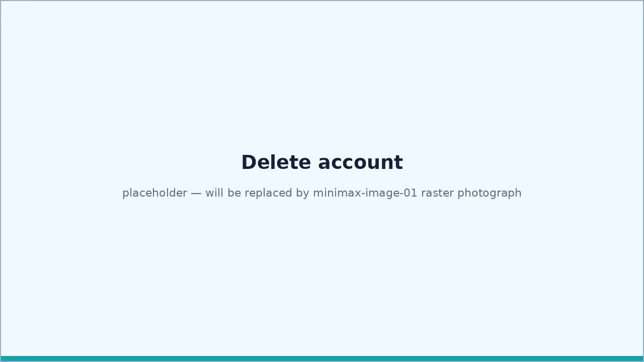 A phone screen showing an account closure confirmation overlay